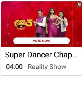 Super Dancer 3 Online Voting